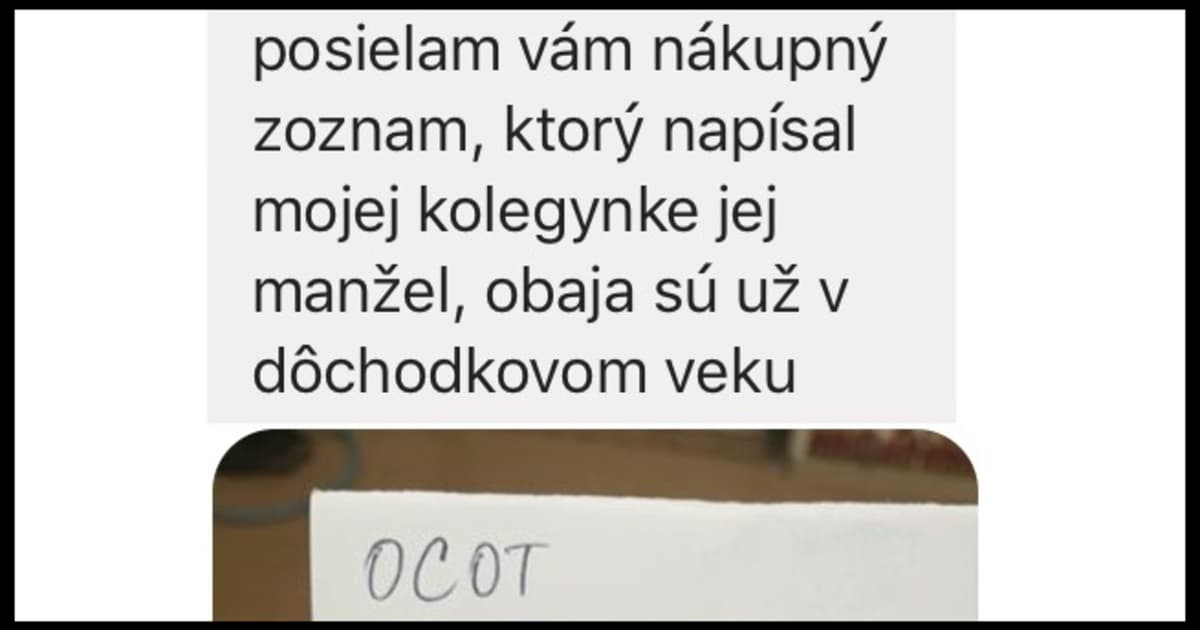 FunFOTO: Keď si dôchodcovia píšu nákupné zoznamy
