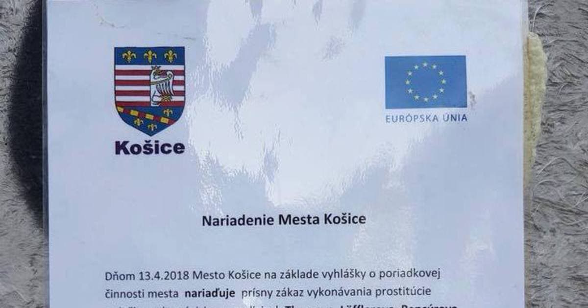 V Košiciach sa objavil zvláštny oznam. Niekomu „lacné dámy“ asi prekážajú!