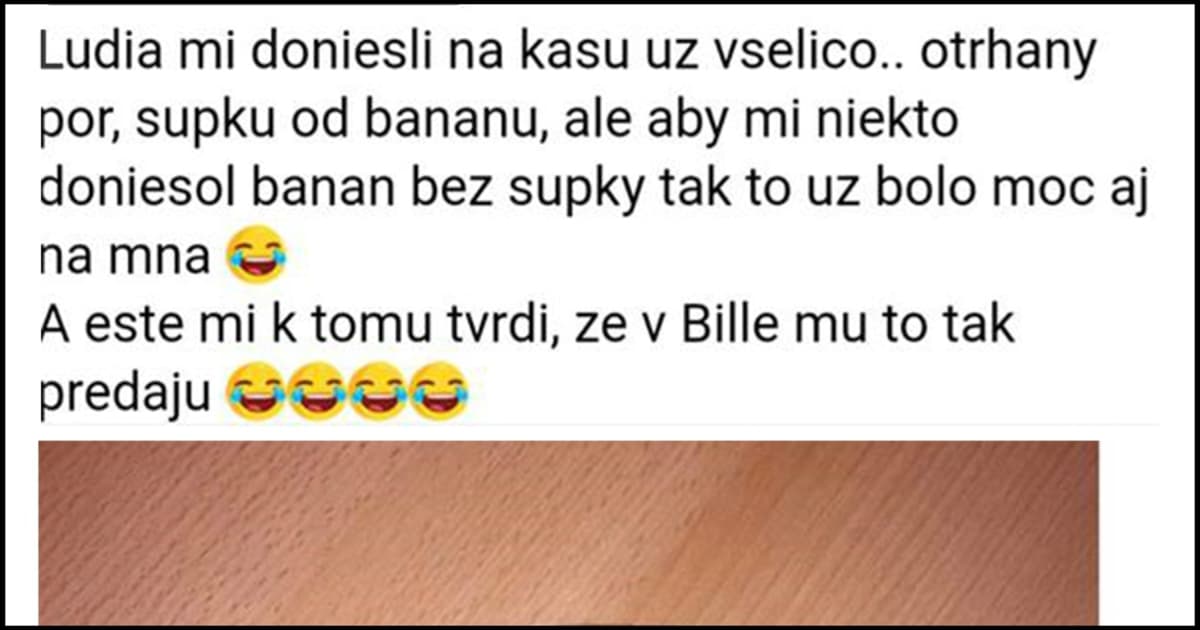 Slovák priniesol k pokladni bizarný tovar. Keď to predavačka uvidela, rozosmiala sa!