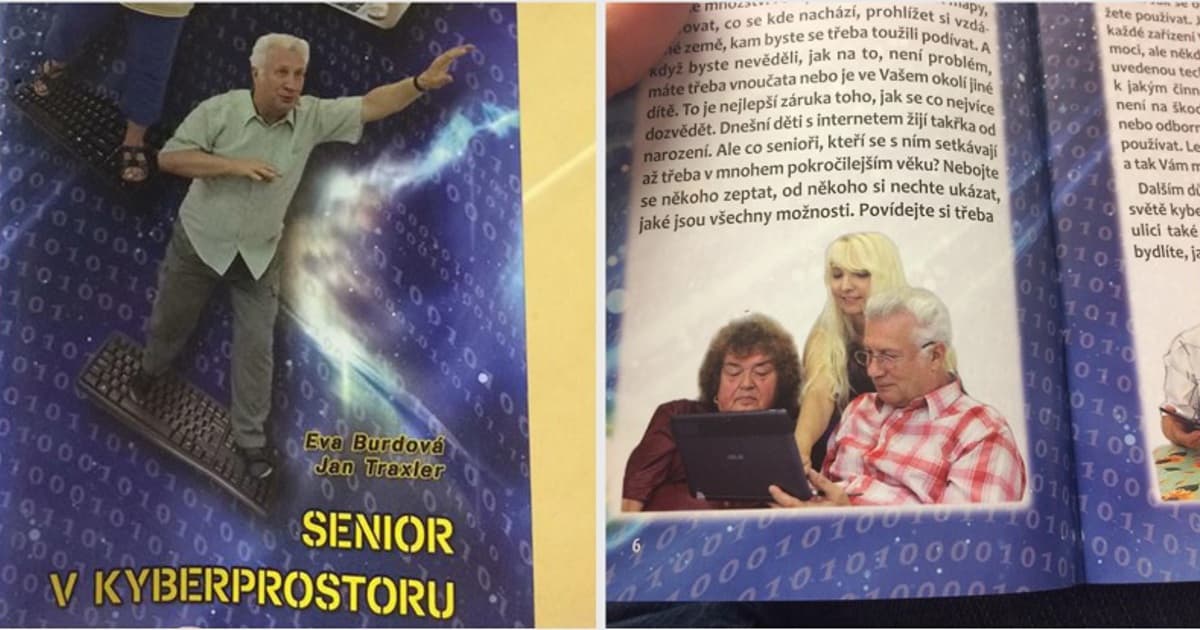 Poslucháčke sa dostala do rúk táto česká brožúra. Seniori v kyberprostoru!