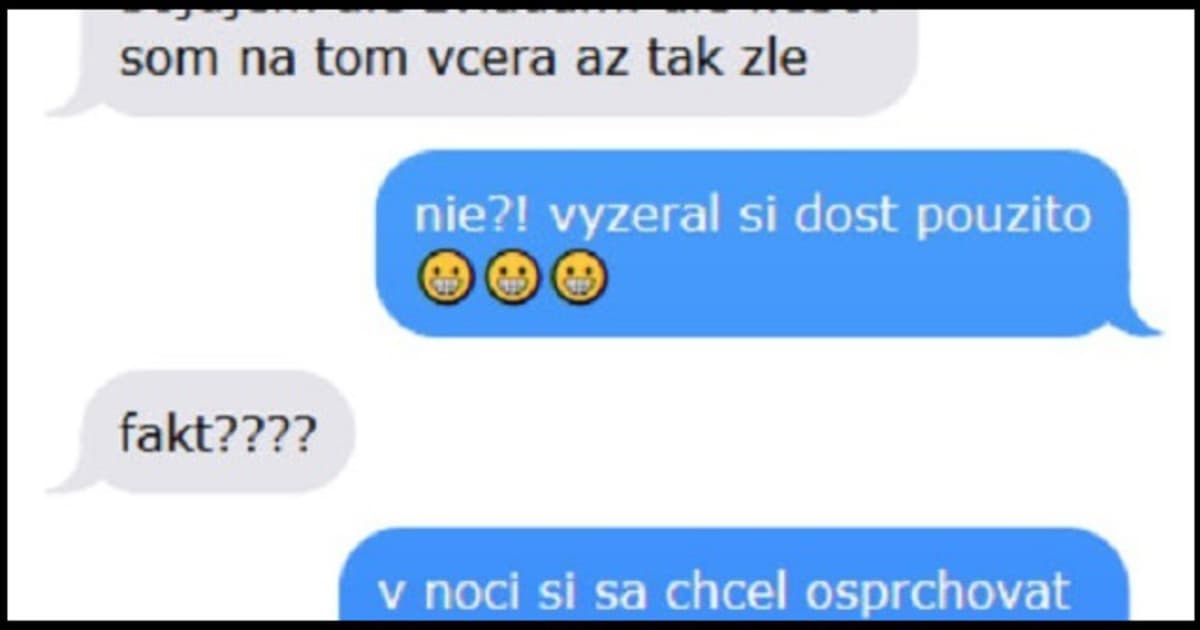 Keď potrebuješ dôkaz o tom, ako si včera vyzeral