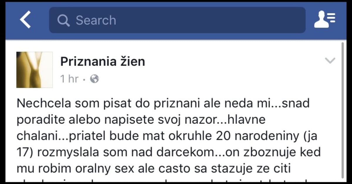 Potešil by si sa, keby to pre teba urobila tvoja partnerka?