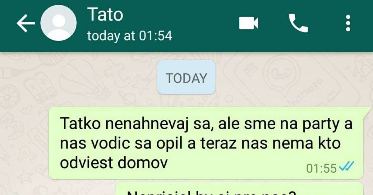 Keď sú dve hodiny v noci a ty píšeš otcovi