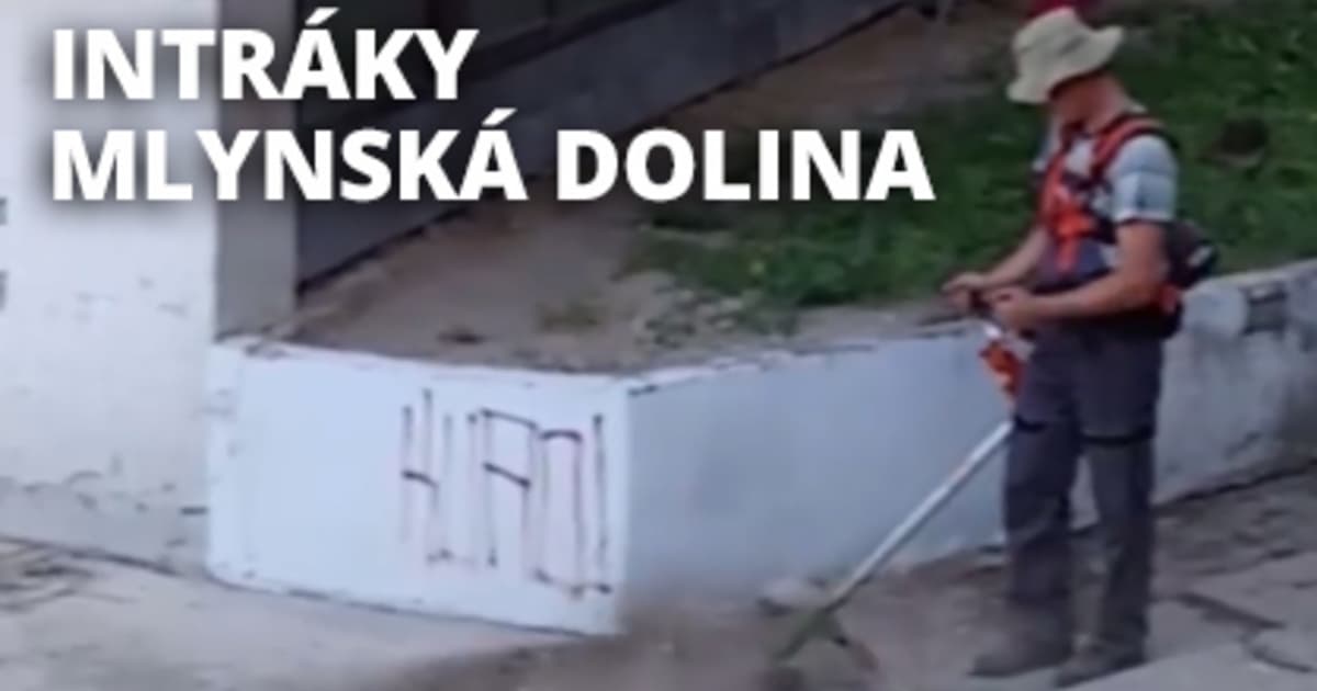 Ešte si nevidel kosiť betón? Tak sleduj video z dnešného rána na intrákoch v Mlynskej doline