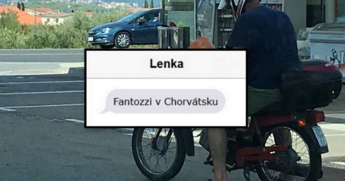 Lenka stretla Fantozziho v Chorvátsku. Sleduj, čo si viezol na motorke!