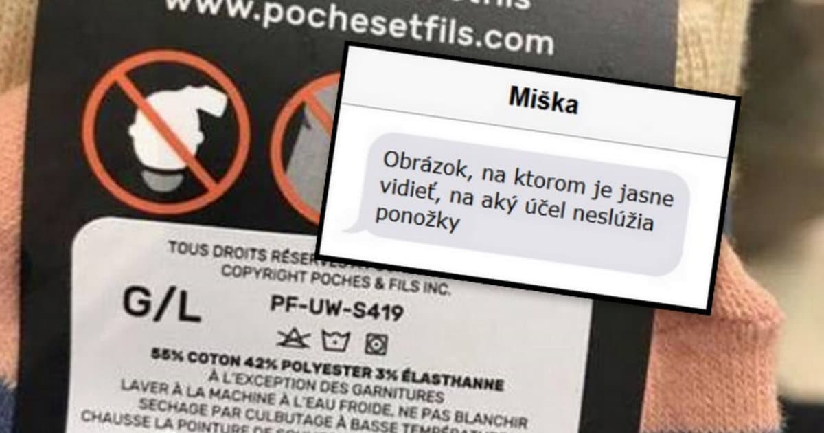 Na tomto obrázku jasne vidieť, na čo neslúžia ponožky!
