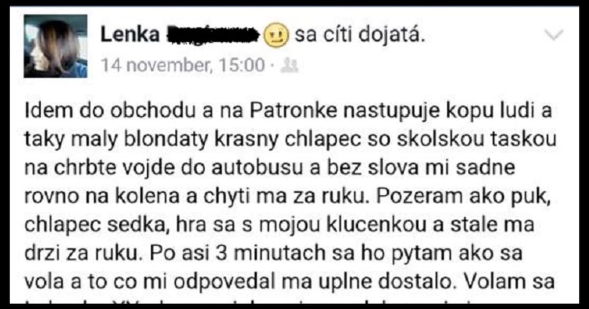 Jeden z najkrajších príbehov, aké ste nám kedy poslali!