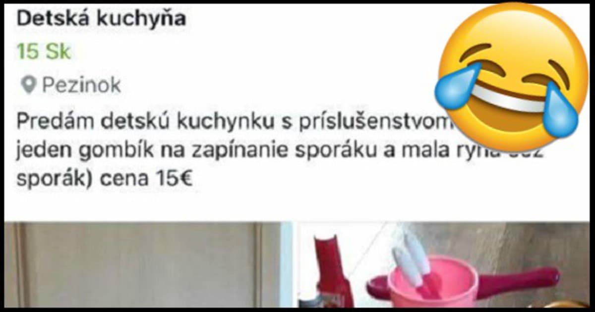 Na Susedskej burze predáva detskú kuchyňu. Jednu fotku však dala navyše.