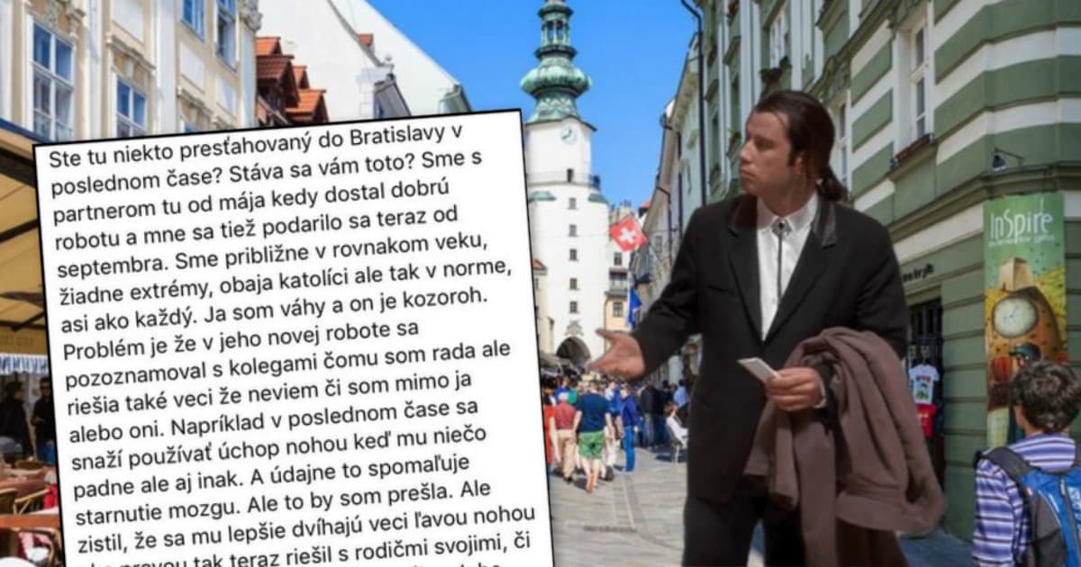 Z Kežmarku sa presťahovali do Bratislavy. On začal robiť čudné veci.