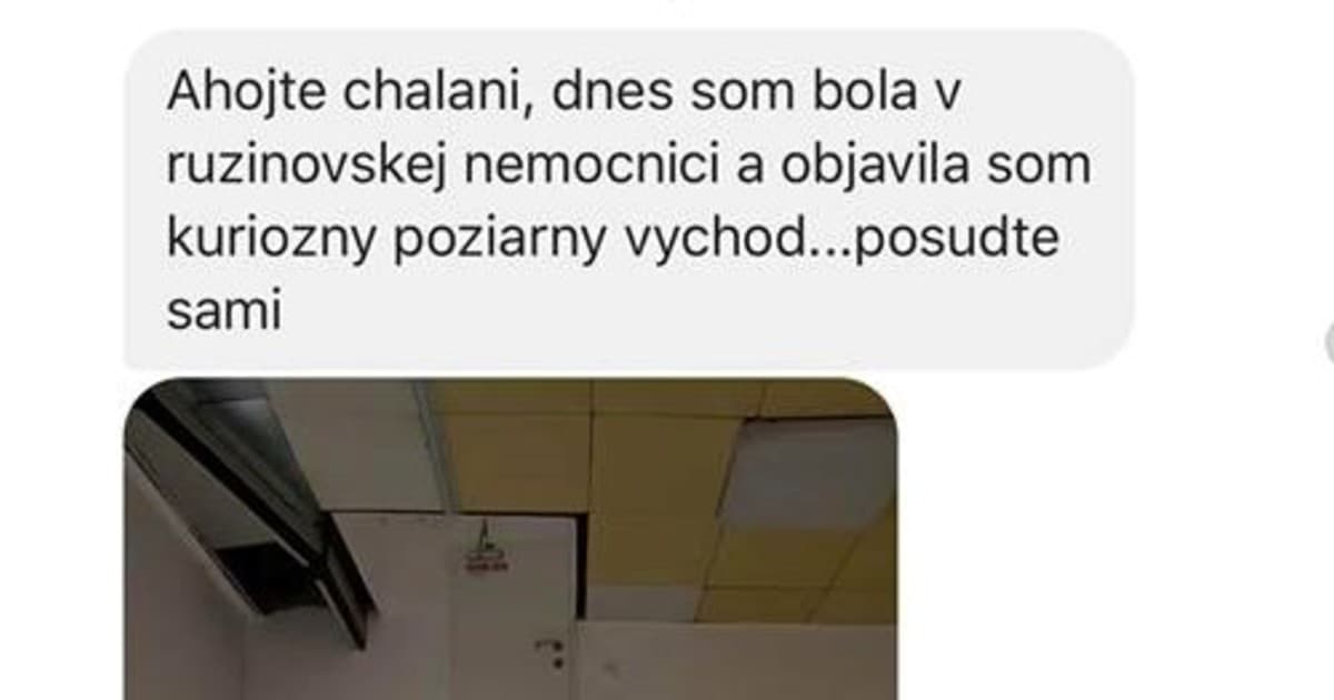 Katka objavila v ružinovskej nemocnici kuriozitu, nad ktorou jej zastal rozum. A zastane aj tebe!
