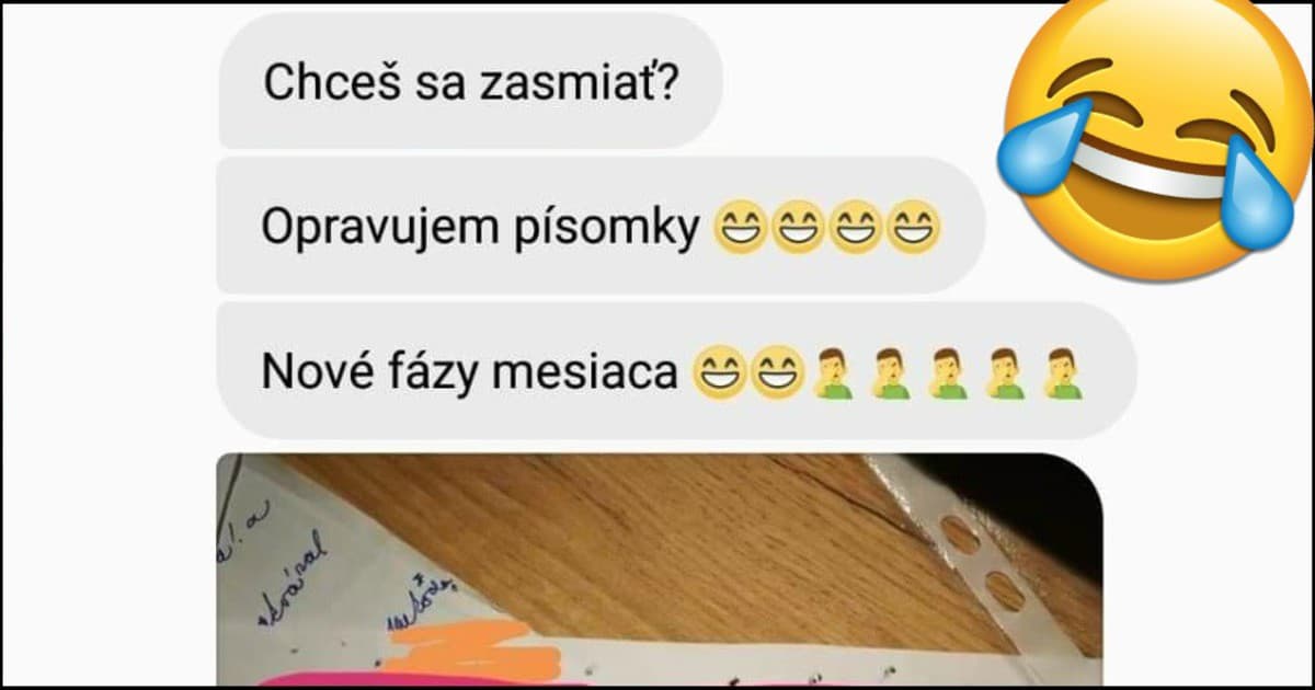 FunSMS: Keď si píšeš s kamarátkou učiteľkou. A ona ti urobí deň!