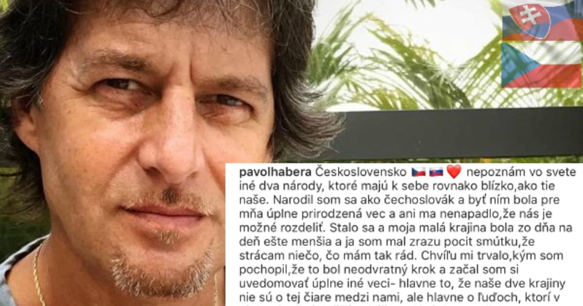 Habera sa na Instagrame vyjadril k rozdeleniu Československa. Jeho slová všetko vystihujú!