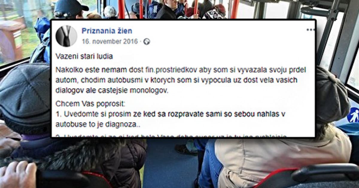 Túto Slovenku rozhnevali dôchodcovia v MHD. Nechala im tento úprimný odkaz!