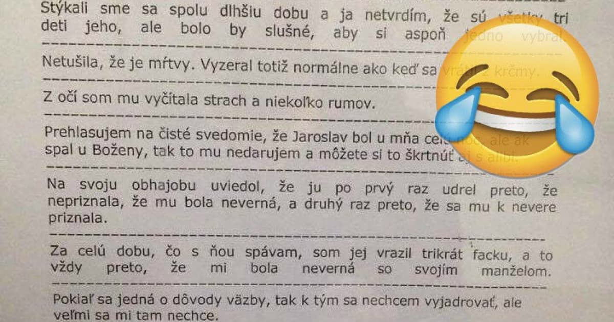 17 perličiek zo súdnych siení a policajného denníka