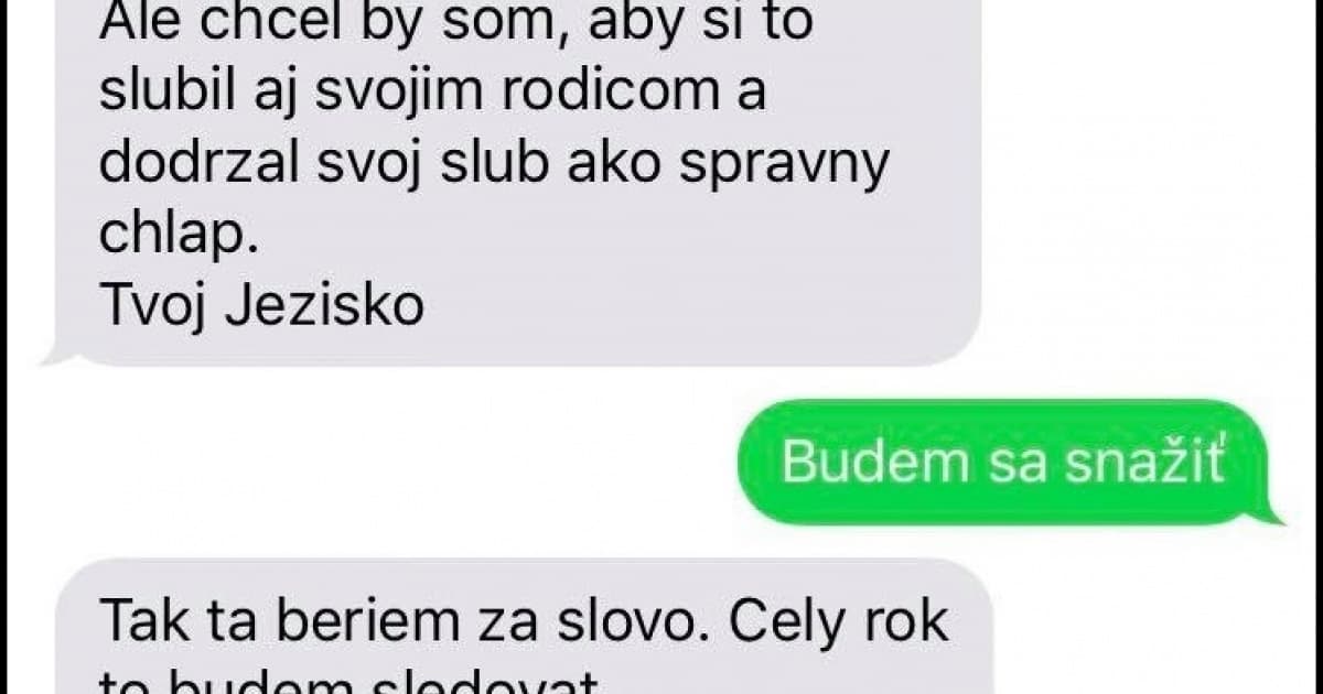 Keďže mu horí pod zadkom, s Ježiškom si písal už aj SMSky!