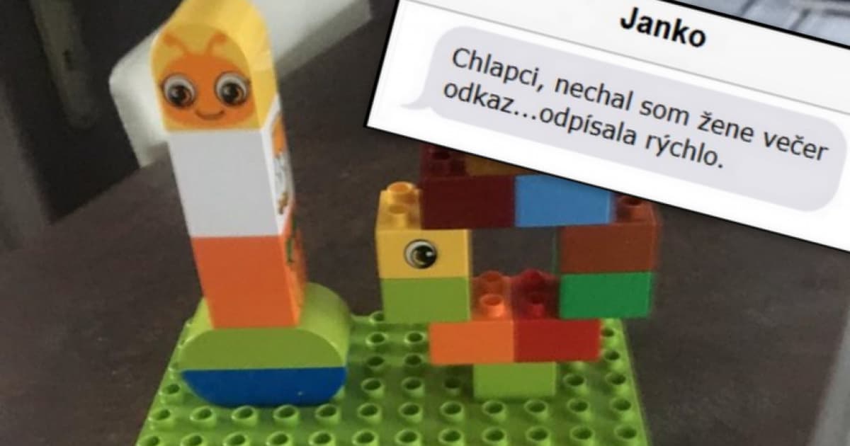 Jano nechal svojej žene takýto lego odkaz. Ona ho pochopila a poslala odpoveď!
