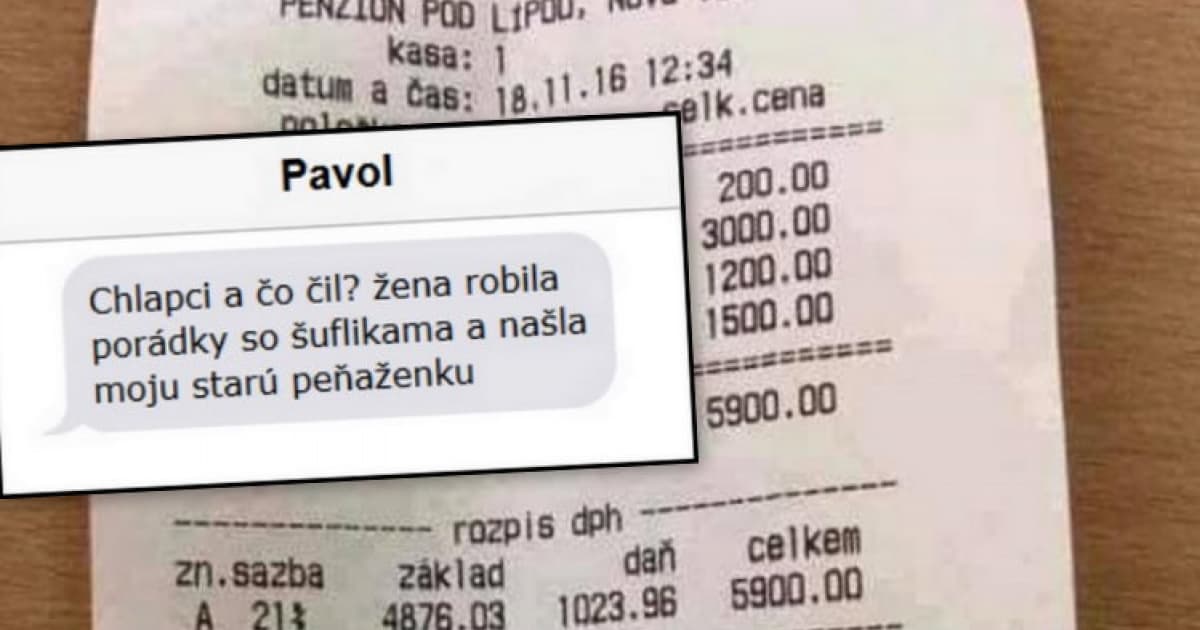 Paľova žena našla jeho starú peňaženku. V nej niečo, čo len ťažko vysvetlí