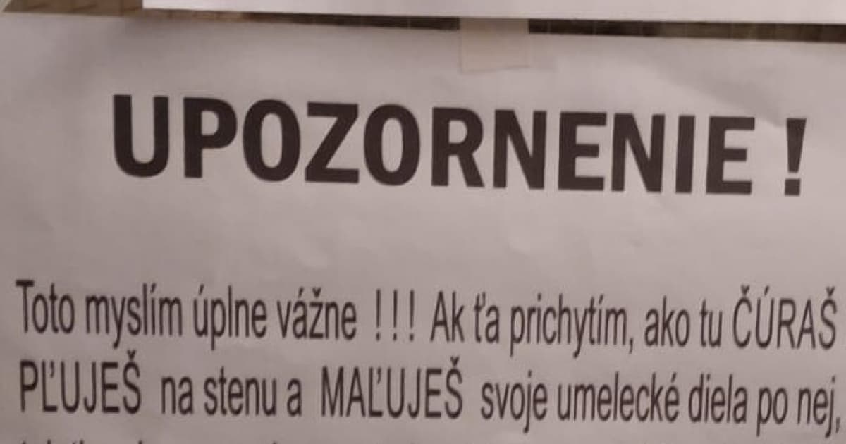 Najdrsnejší odkaz v paneláku, aký sme kedy videli: "Toto myslím úplne vážne!"