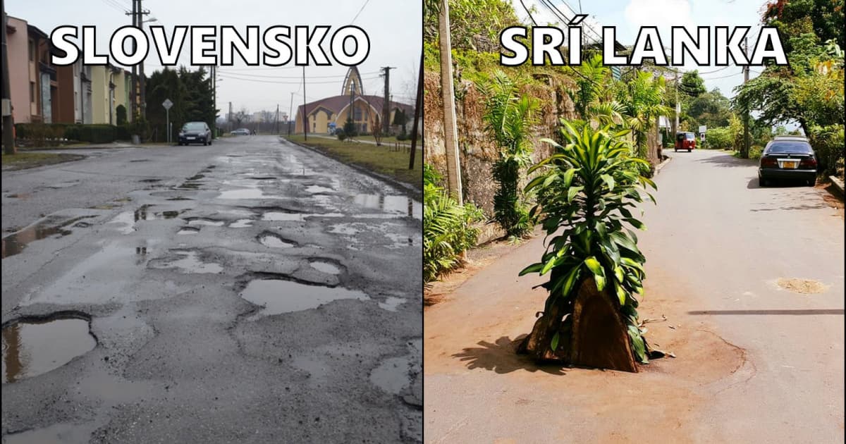 Takto sa plátajú cesty na Srí Lanke. Naši cestári by sa mohli učiť