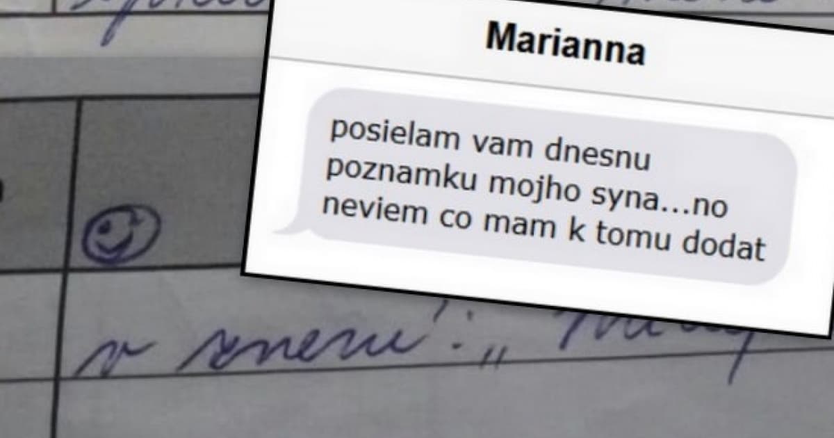 Zobral spolužiakovi mobil a napísal v jeho mene spolužiačke. Tak dostal poznámku