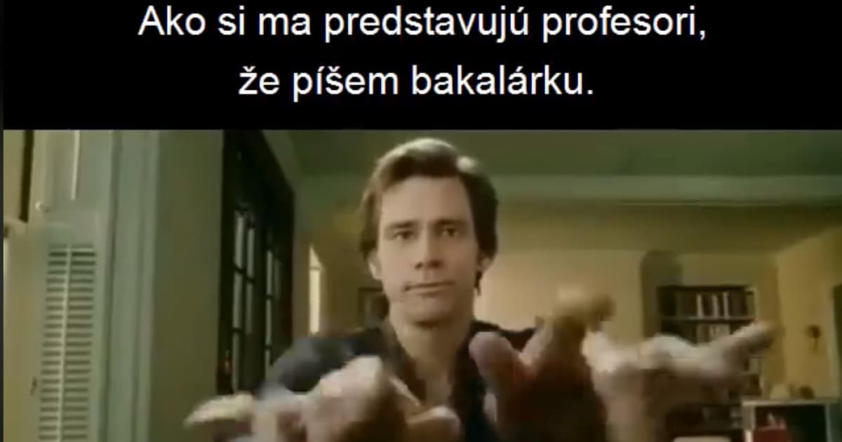 Ako si ťa predstavujú profesori pri písaní bakalárky a aká je realita? To ti ukáže toto vtipné video