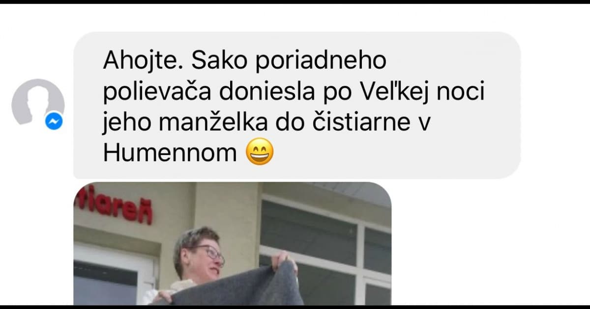 Do čistiarne v Humennom priniesla sako svojho manželka – poctivého šibača. Takto vyzeralo..