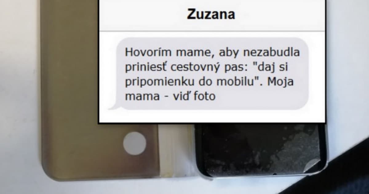 Povedala jej, nech si dá pripomienku, aby si nezabudla pas. Tak to urobila!