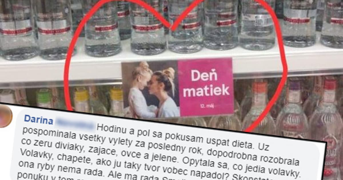 Deň matiek oslávili v obchode zlacnenou vodkou. Darina reagovala vtipným komentárom