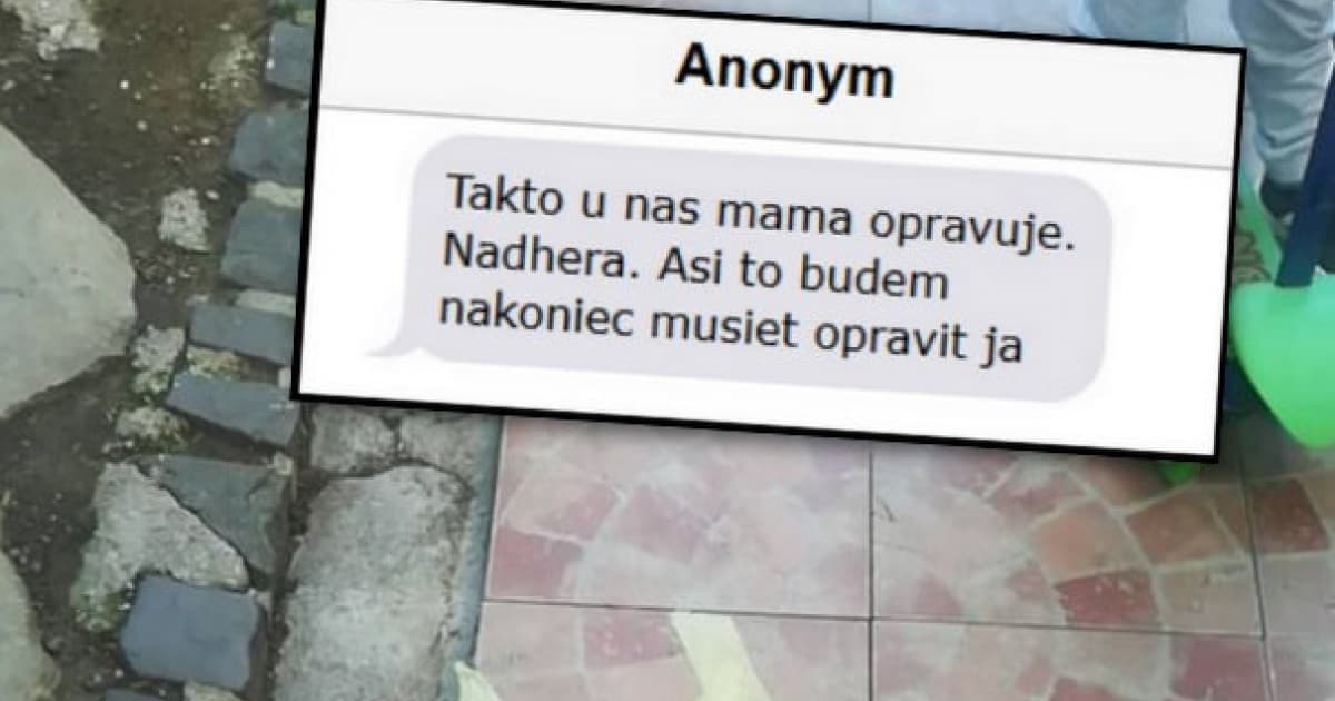 Jeho mama sa rozhodla, že konečne opraví popraskané kachličky