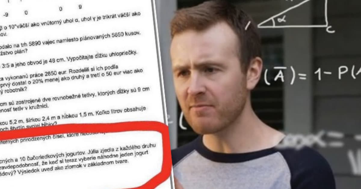 Deviataci dostali takúto úlohu z matematiky. Dokáže to niekto vypočítať?