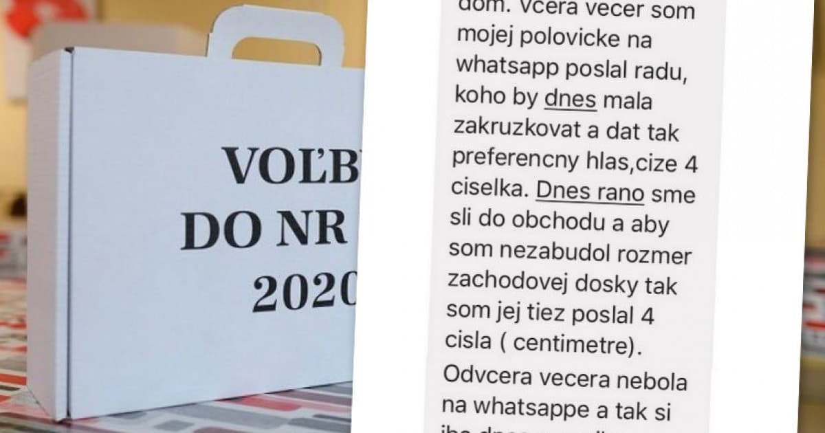 Paľova žena krúžkovala vo voľbách veľmi zaujímavo. Silná voličská príhoda!