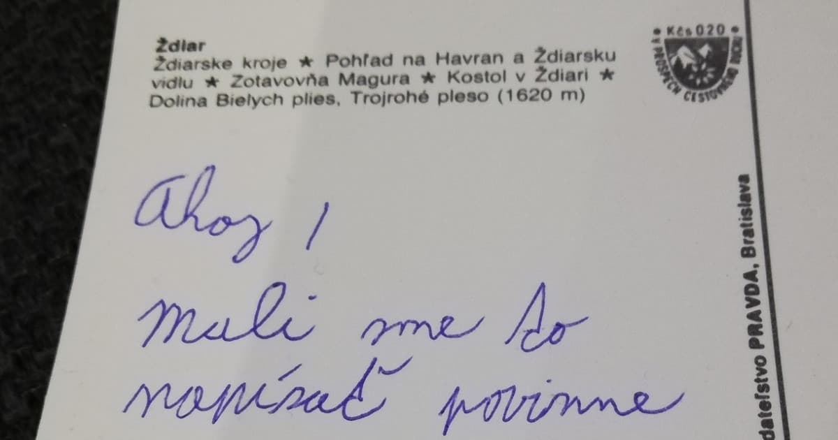 Janka z Nemšovej: „Pohľadnica z lyžiarskeho od 13 ročného, úprimného pubertiaka“