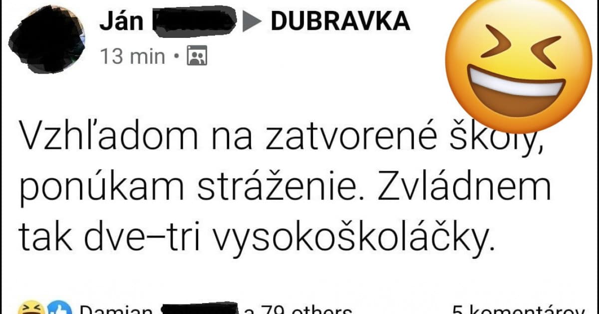 Chcel byť frajer a napísal takýto status. Potom mu ho okomentovala jeho manželka
