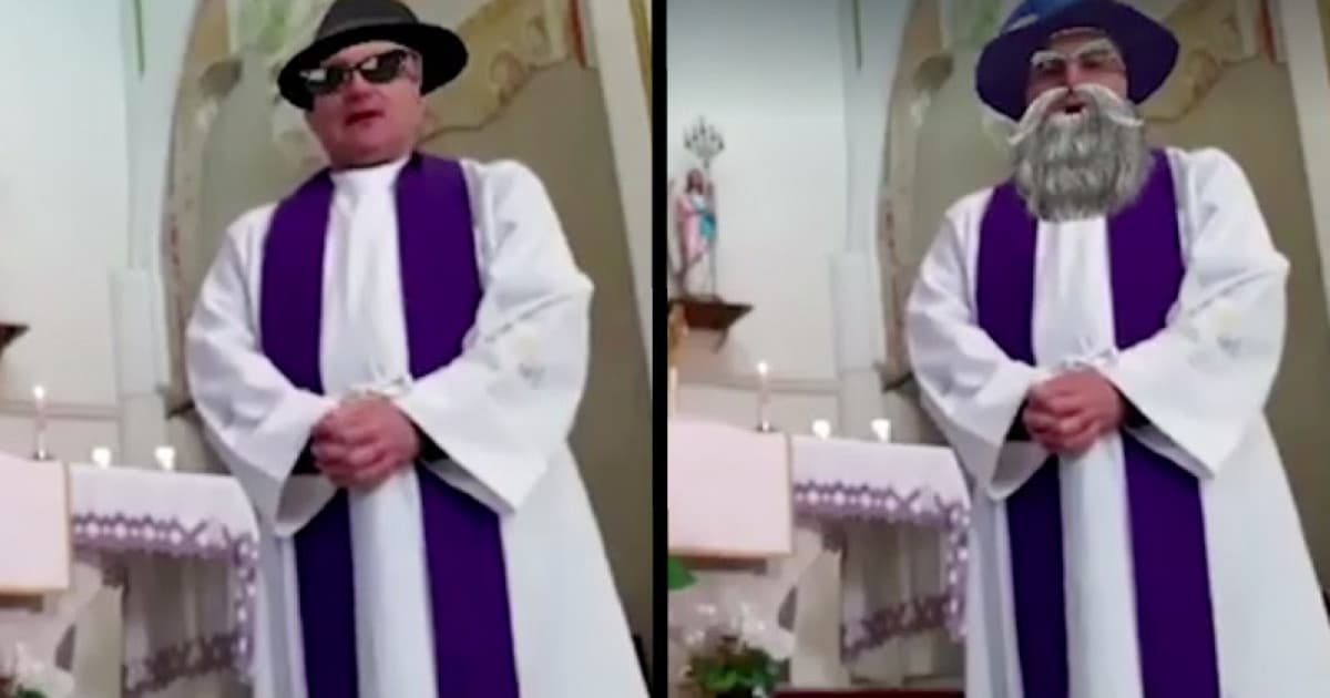 Taliansky kňaz počas online omše nedopatrením zapol filtre. Vďaka tomu je jeho live stream hitom internetu