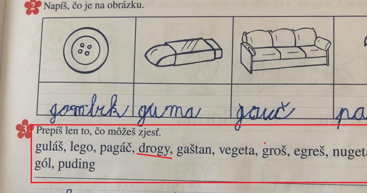 S prvákom sa doma učia písmeno „G“. Takúto úlohu však nečakal