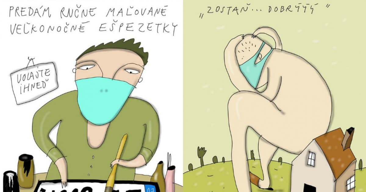 Na aktuálnu situáciu reaguje skvelými a úsmevnými výtvormi a slovenský umelec Fero Lipták
