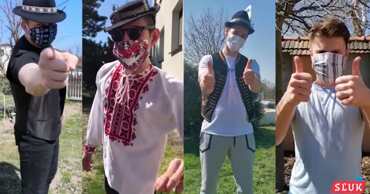 Karanténna verzia Veľkonočného pondelka! Tanečníci zo SĽUK-u sa vynašli, takáto bola ich oblievačka