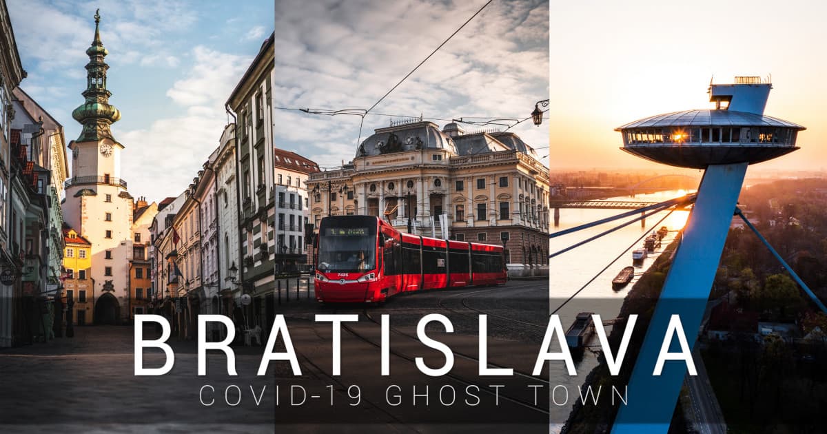 Bratislava sa počas koronavírusu premenila na mesto duchov. Martin to zachytil do dychberúceho videa
