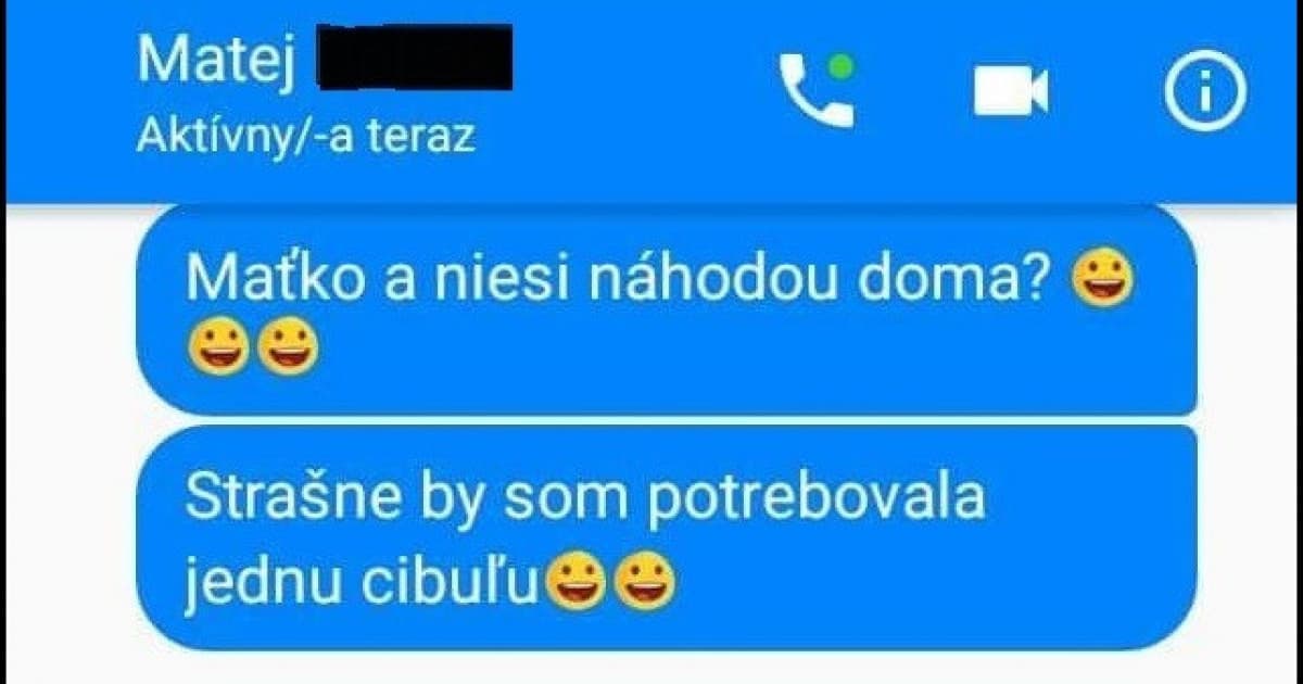 Písala susedovi, že potrebuje cibuľu. On ju však prekukol