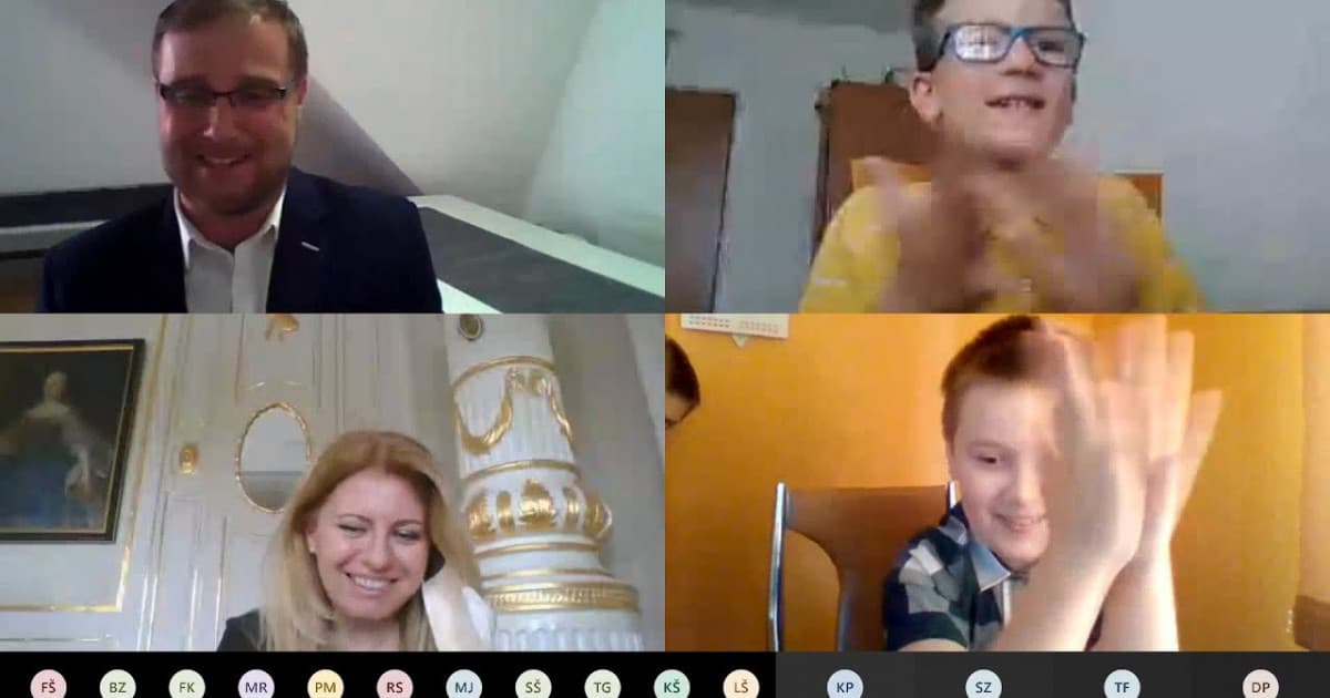 Učiteľ z Trstenej robí pre druhákov online hodiny s tajným hosťom. Tentokrát prijala pozvanie prezidentka!
