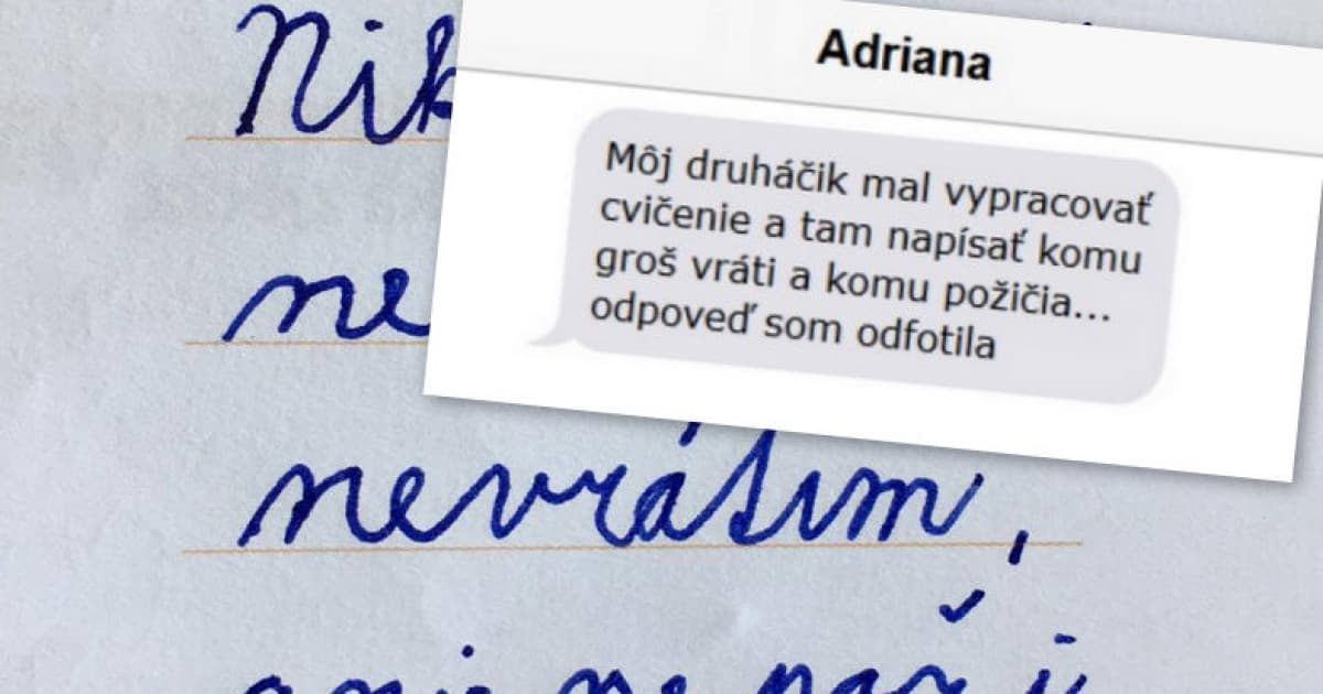 Doma preberali rozprávku O troch grošoch. Potom mal vypracovať toto cvičenie