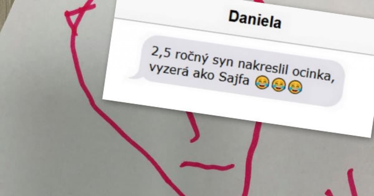 Syn poslucháčky Daniely nakreslil svojho ocka: „Sajfa nie je jeho ocko!“