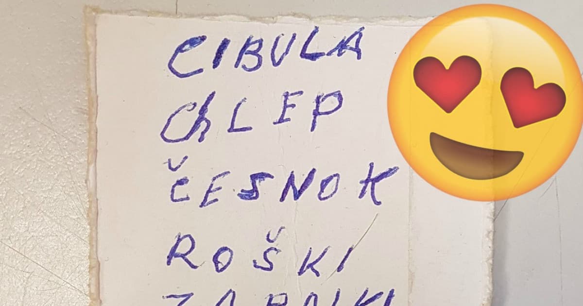 Samo našiel v obchode v Bardejove na zemi tento nákupný zoznam