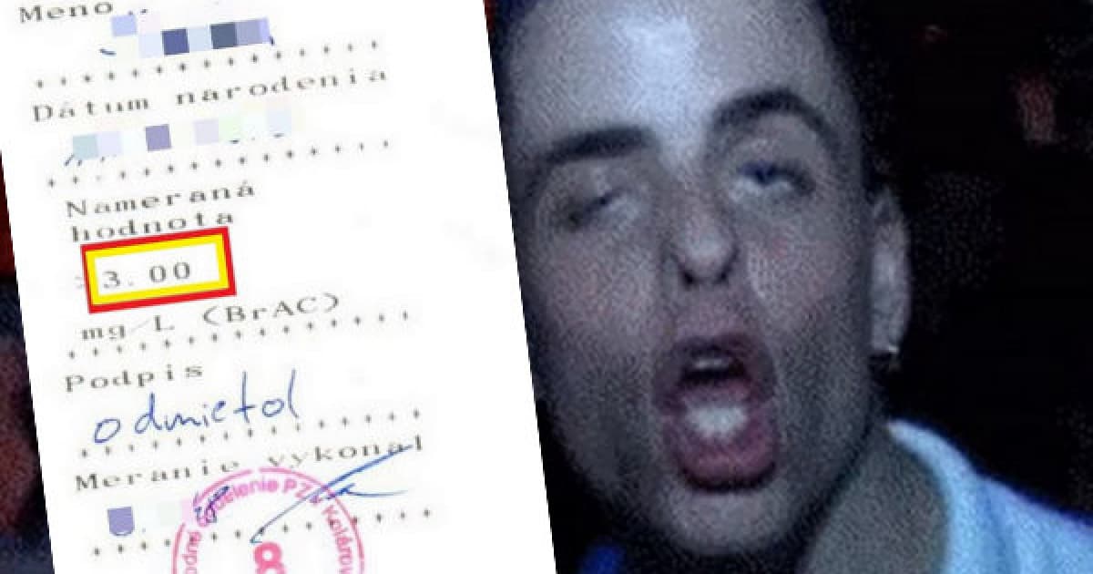 Cyklista v Kolárove nafúkal viac ako 6 promile. Nevedel sa ani podpísať!