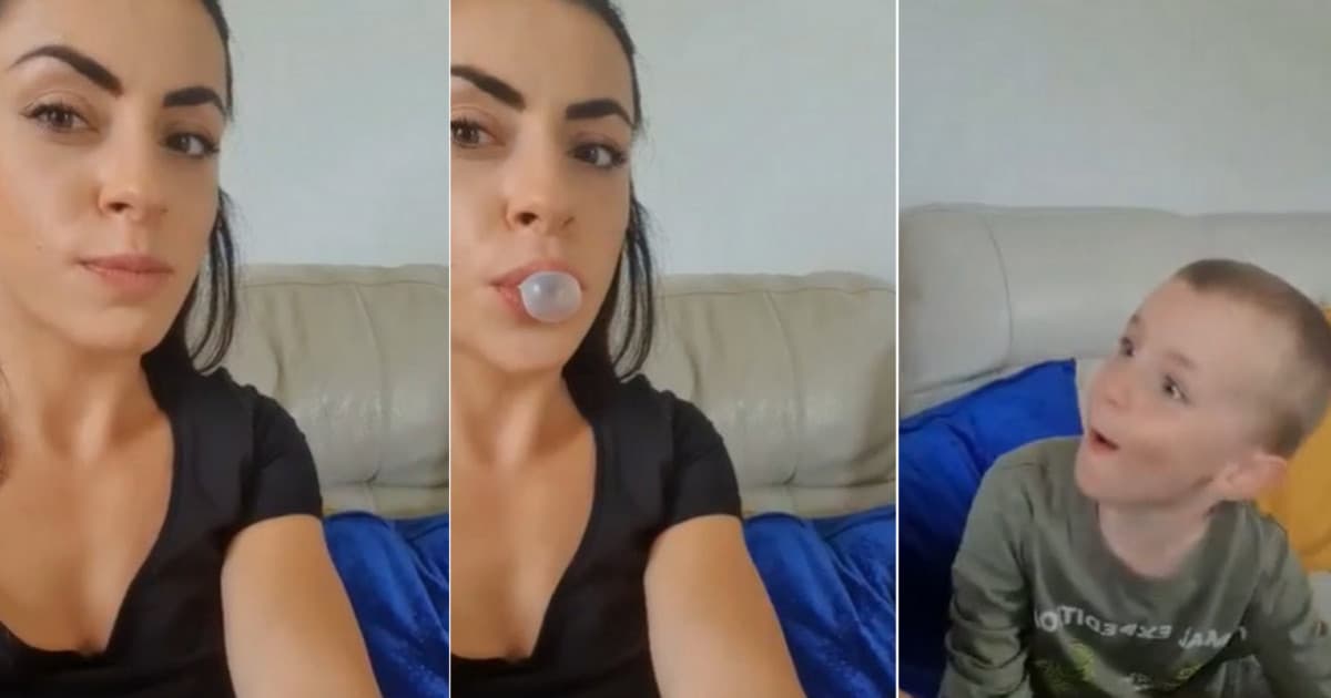 VIDEO ako Anička učila svojho 4-ročného syna bubliny zo žuvačky