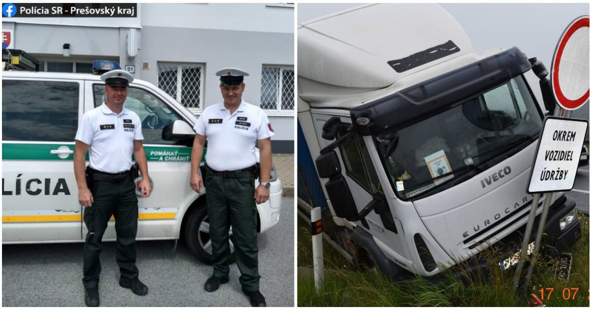 Prešovskí policajti riskovali vlastné životy, aby zachránili šoféra, ktorému zlyhalo srdce