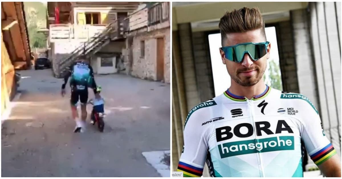 Peter Sagan zverejnil milé video. Takto učí bicyklovať svojho malého syna Marlona