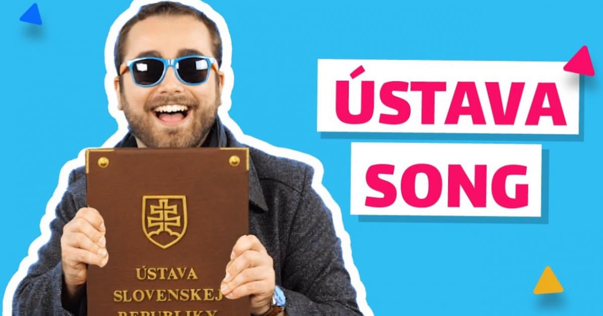 Keďže je to aktuálna téma, Matúš vymyslel chytľavú pesničku o Ústave