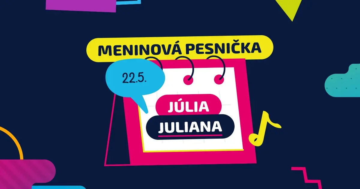 Meninová pesnička: JÚLIA